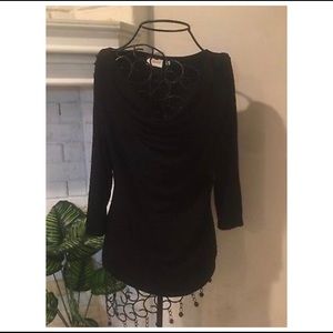 Anthropologie Deletta Cowl Neck Stretchy Top